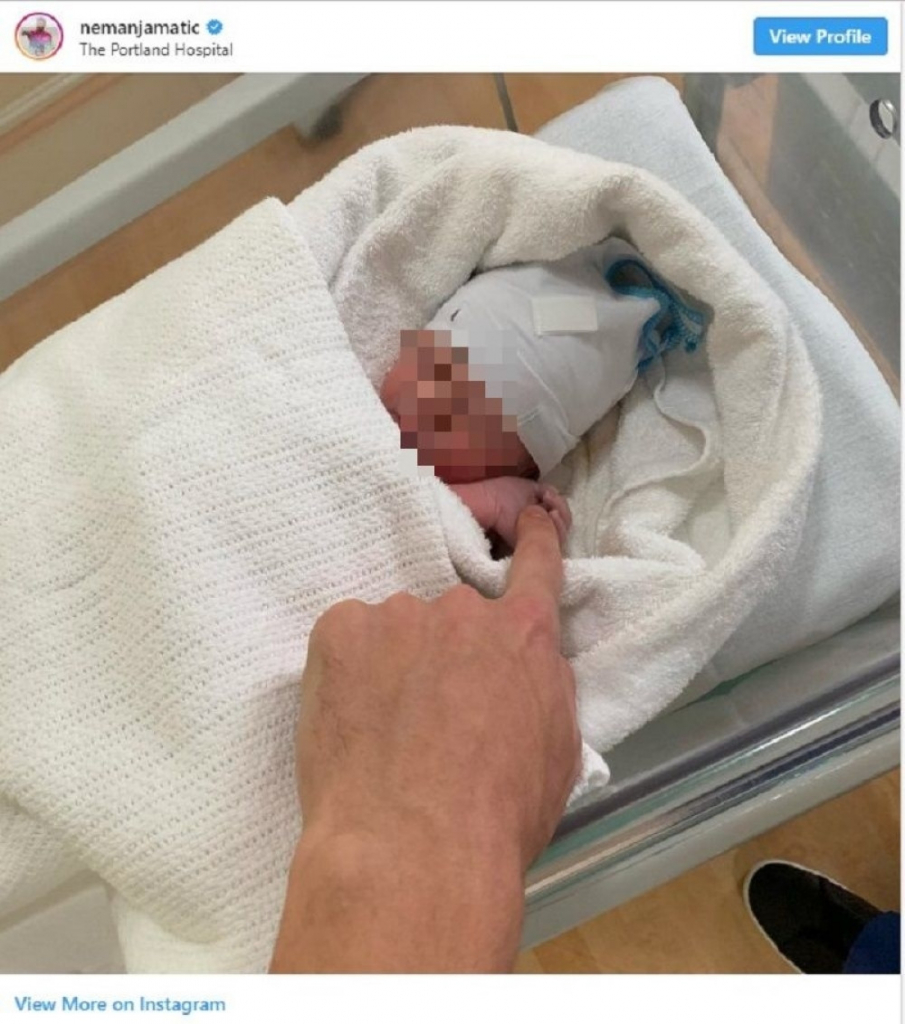 Matić dobio ćerkicu Aniku