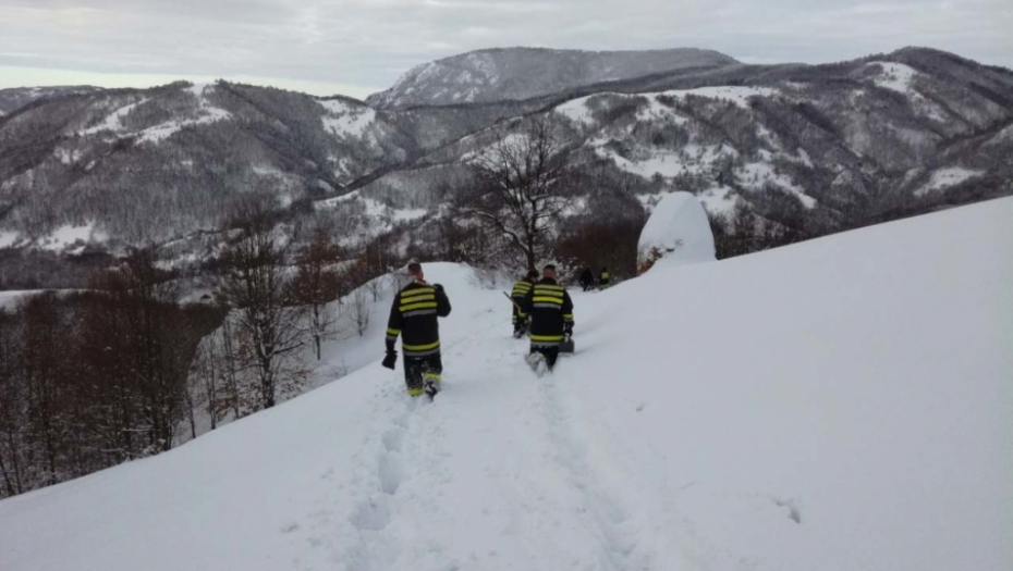 Spasavanje stanovništa usled snežnih padavina