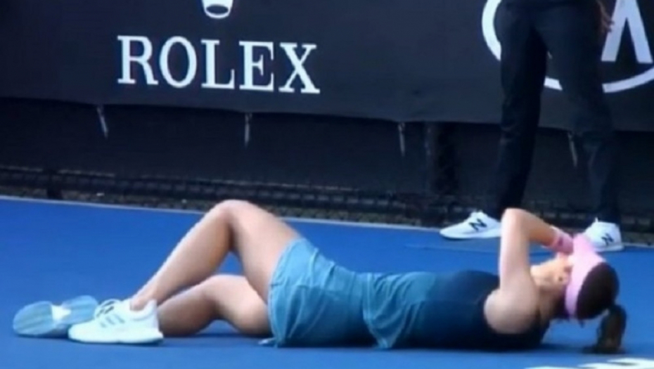 Andrea Petković. kolabirala na Australijan openu
