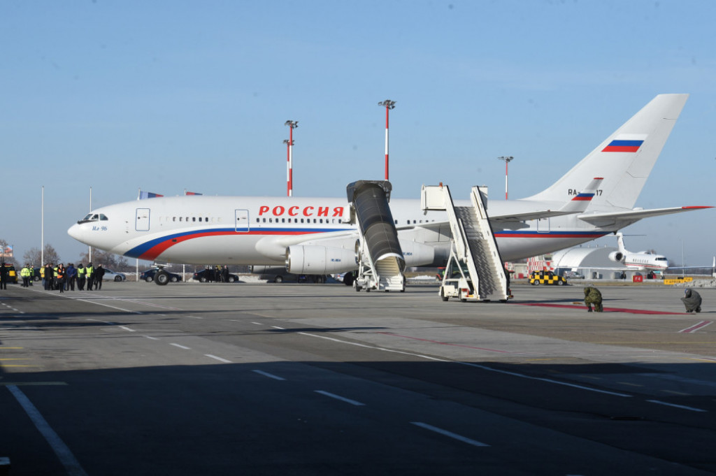 Vladimir Putin, avion, Beograd, aerodrom
