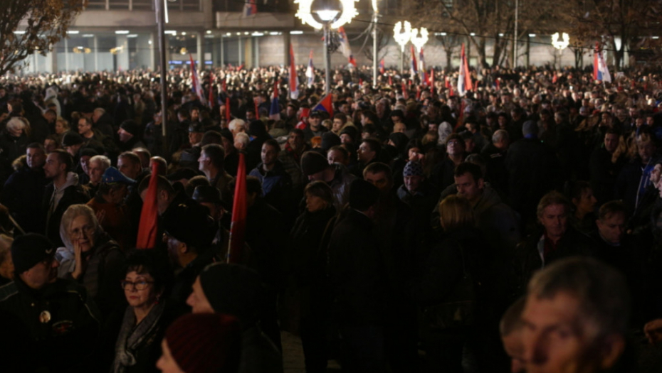 Putin i Vučić ispred Hrama Svetog Save, doček