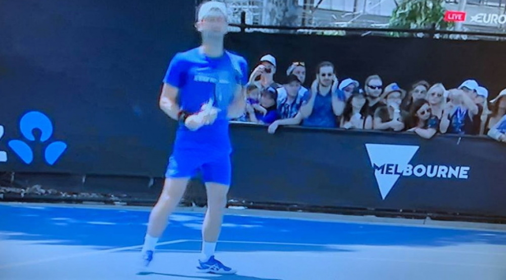 Novak na treningu u Melburnu