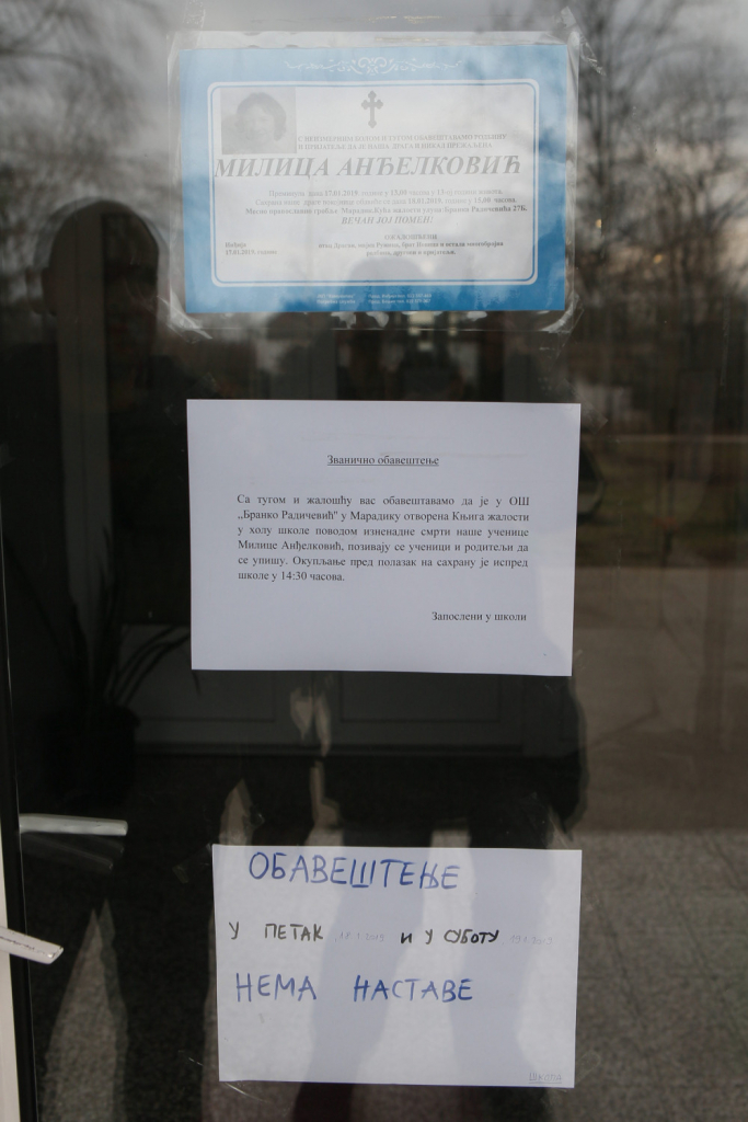 Milica preminula u &scaron;koli