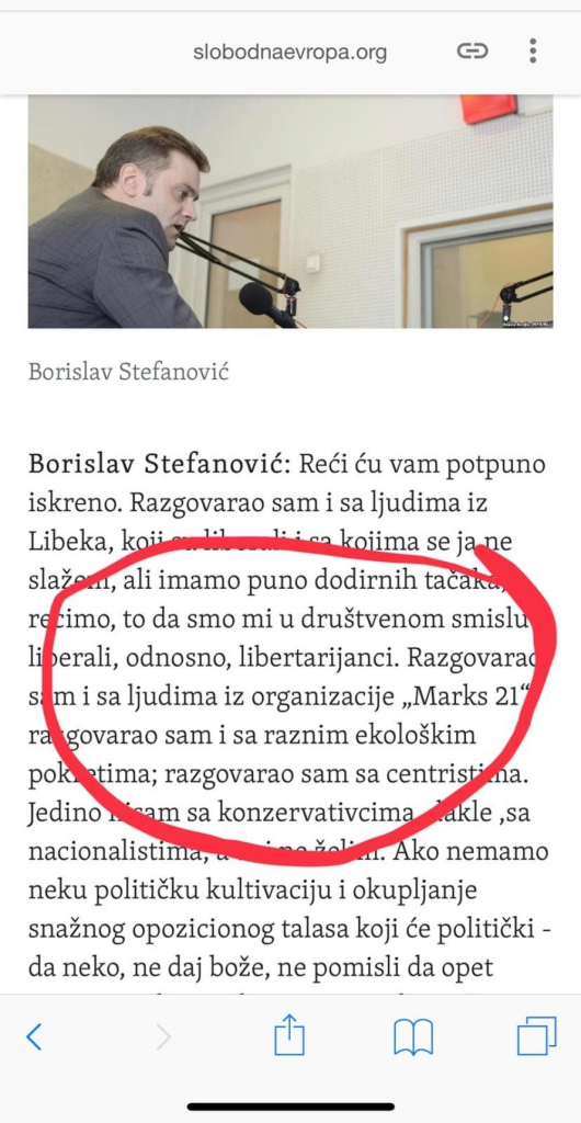 Borko Stefanović je politički partner sa Vukom Vukovićem