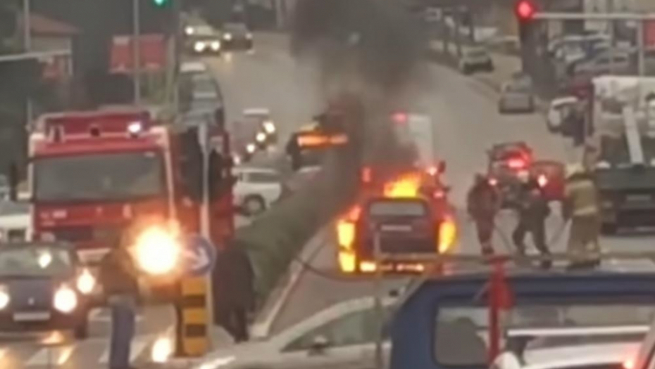 Split, požar, automobil