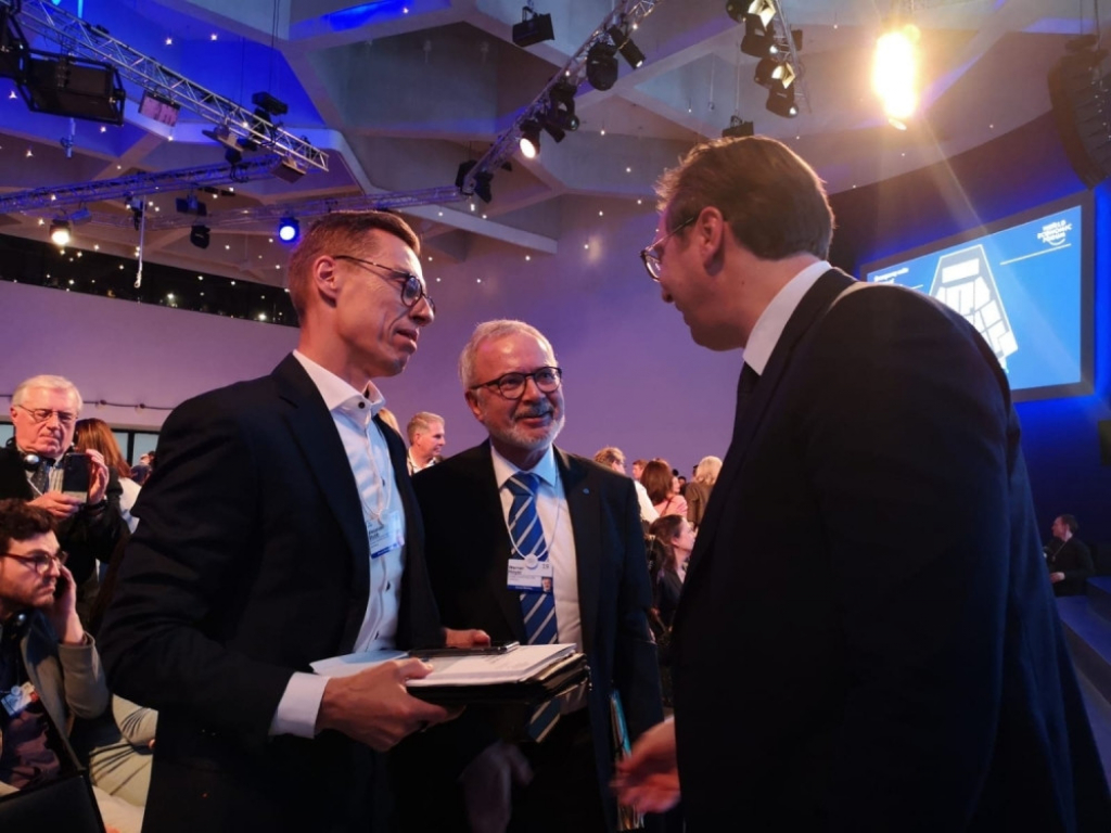 Vučić sa Aleksom Stubom i Vernerom Hojerom