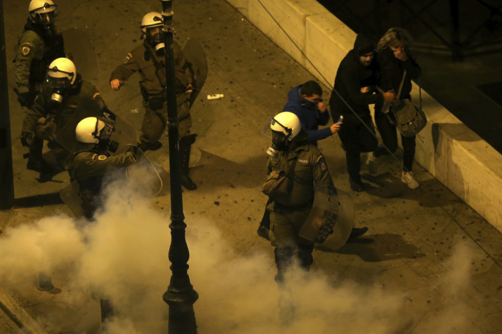 Atina, Grča protest