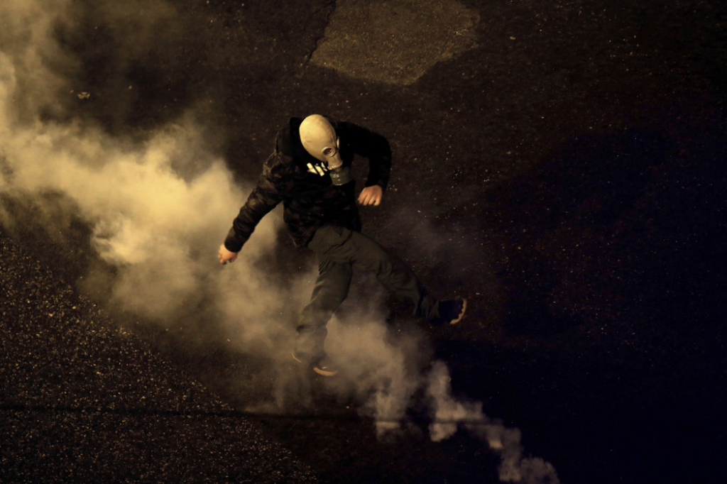 Atina, Grča protest