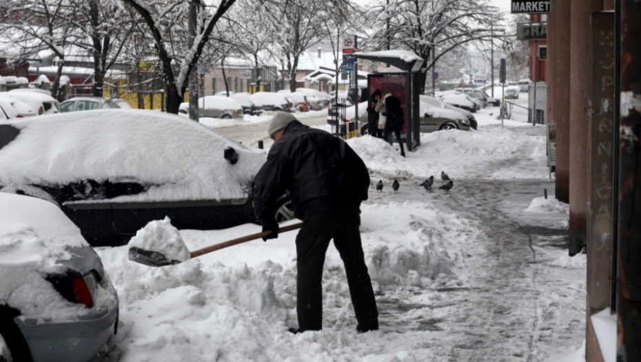 sneg, Beograd, ljudi, ulice, vreme