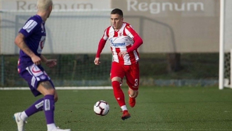 Branko Jovičić na utakmici sa Austrijom u Antaliji