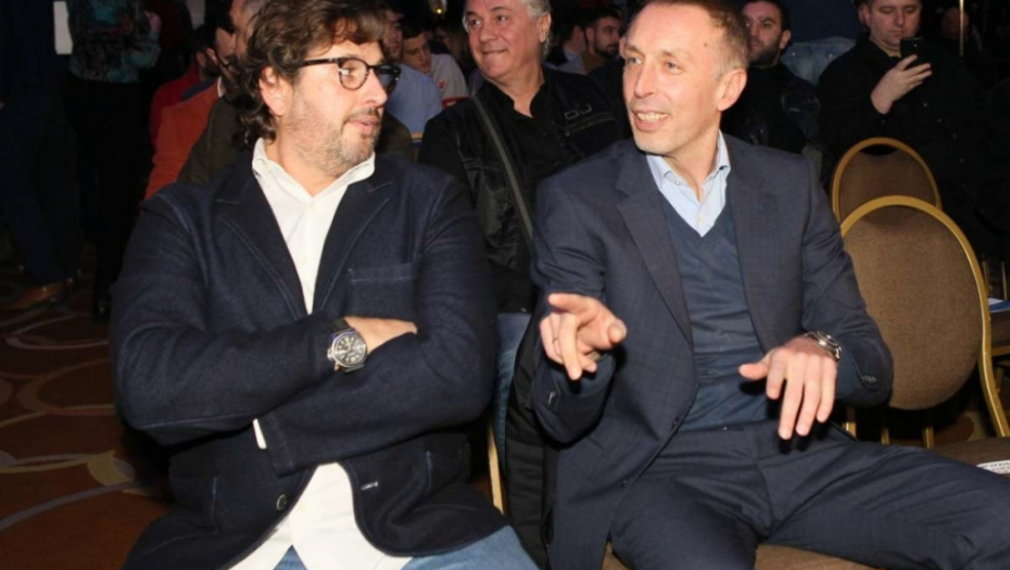 Milan Tomić i Andrea Trinkijeri na žrebu Kupa Koraća