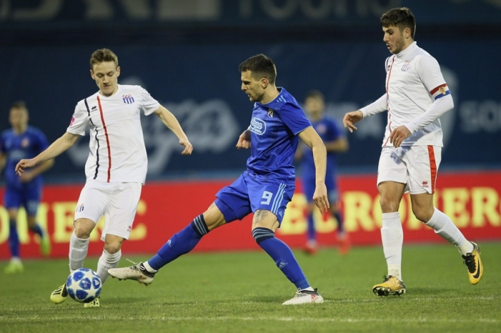 Komnen Andrić u dresu Dinama na meču sa Rudešom