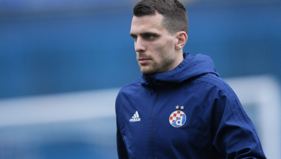 Komnen Andrić u dresu Dinama na meču sa Rudešom