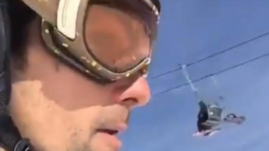 Novak Đoković na skijanju