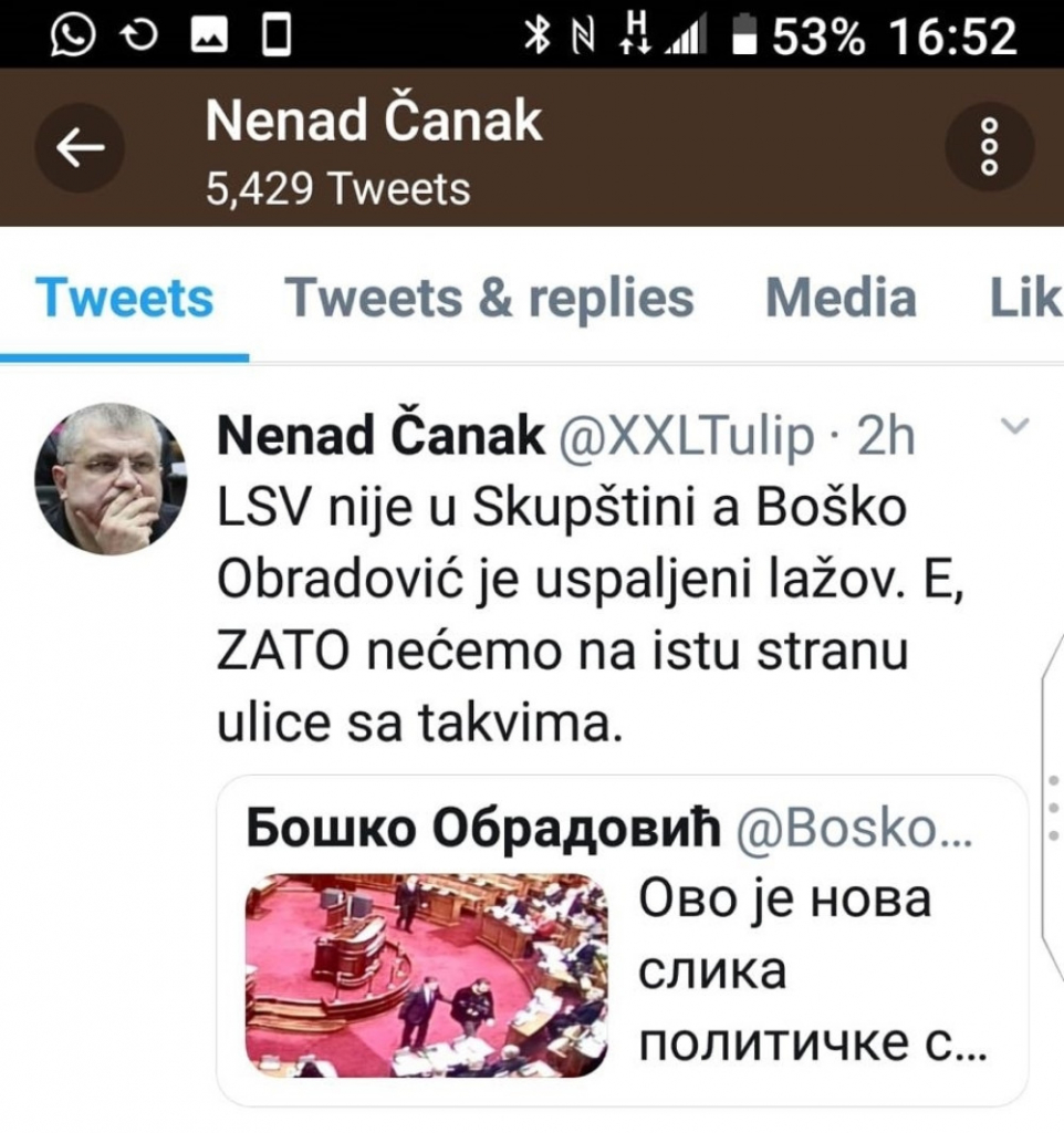 Podrška iz redova Dveri