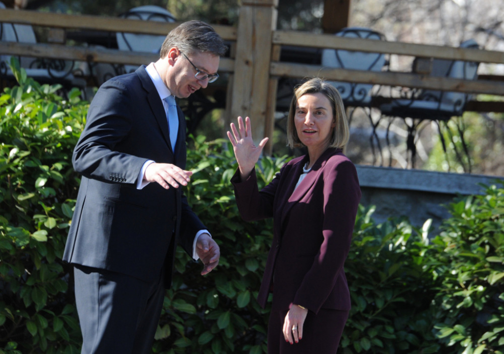Aleksandar Vučić, Federika Mogerini