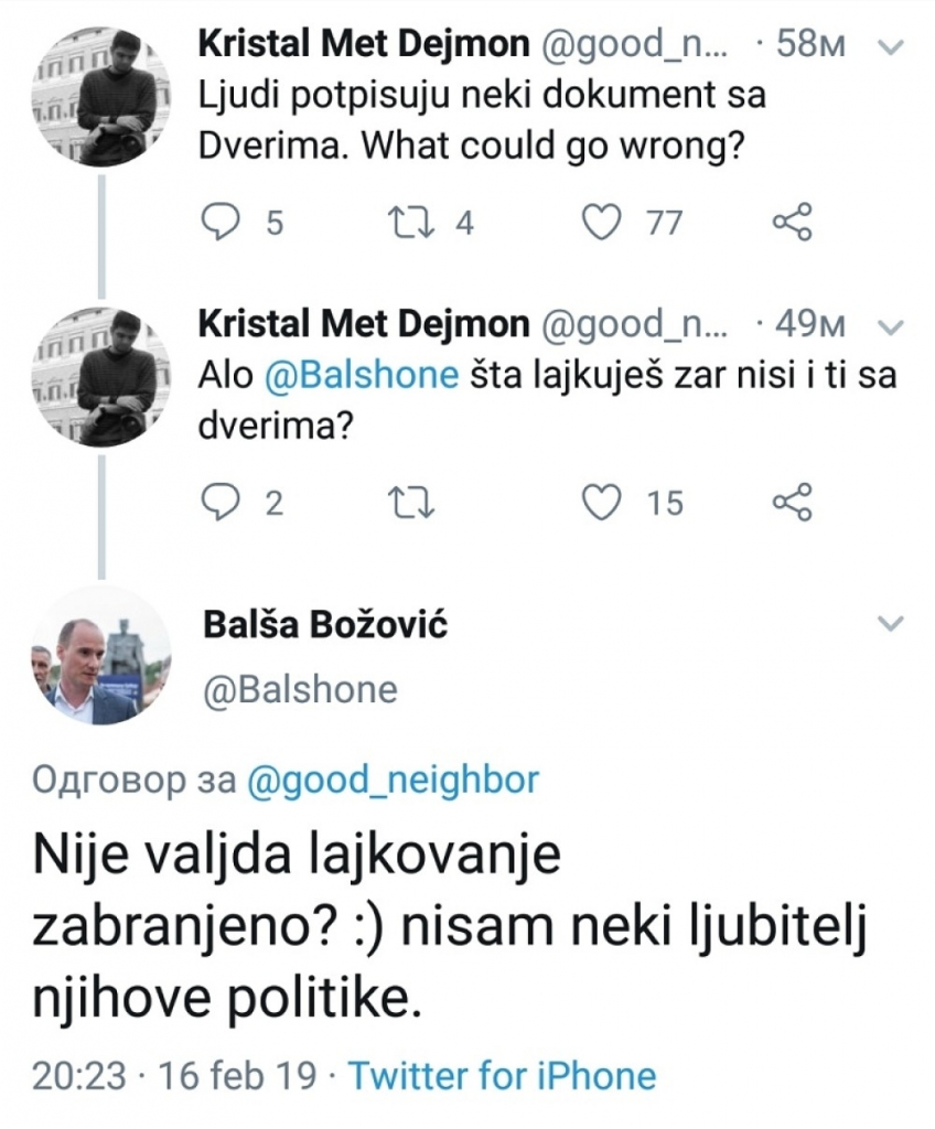 Balša ne podnosi Boška Obradovića
