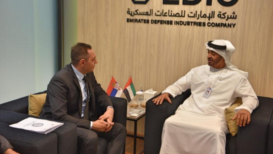 Aleksandar Vulin, Šeik bin Zajed