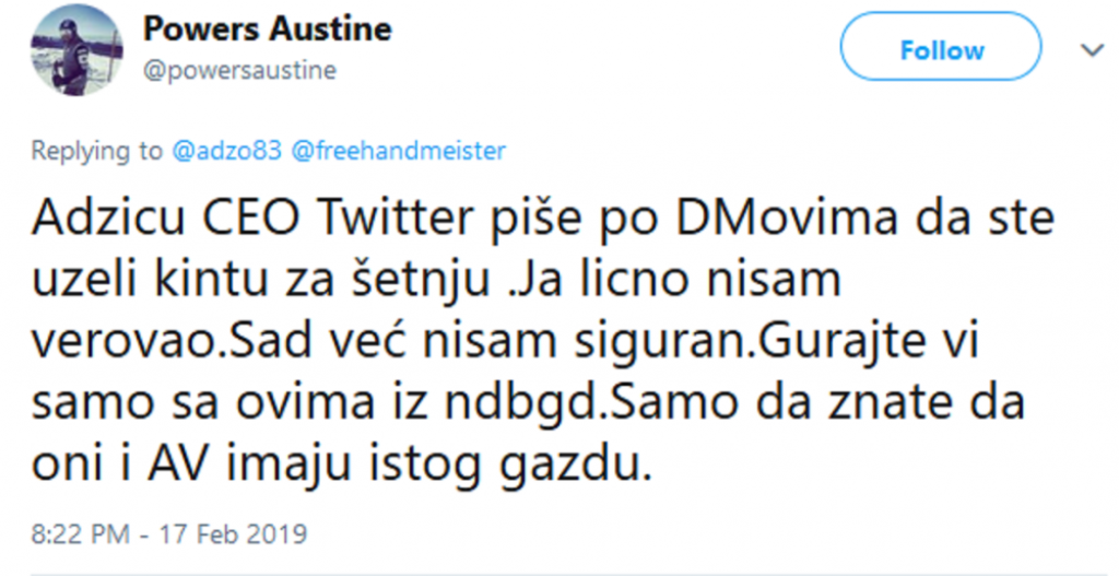 Optužbe na račun Lokalnog fronta