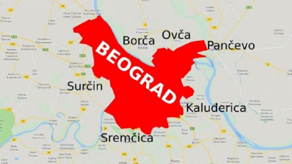 Beograd, mapa