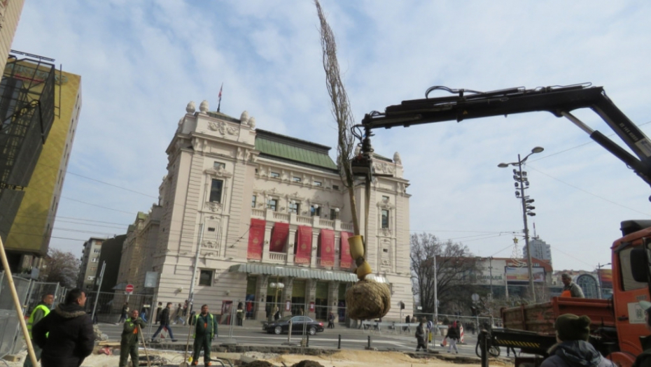 Nova stabla ispred Narodnog muzeja