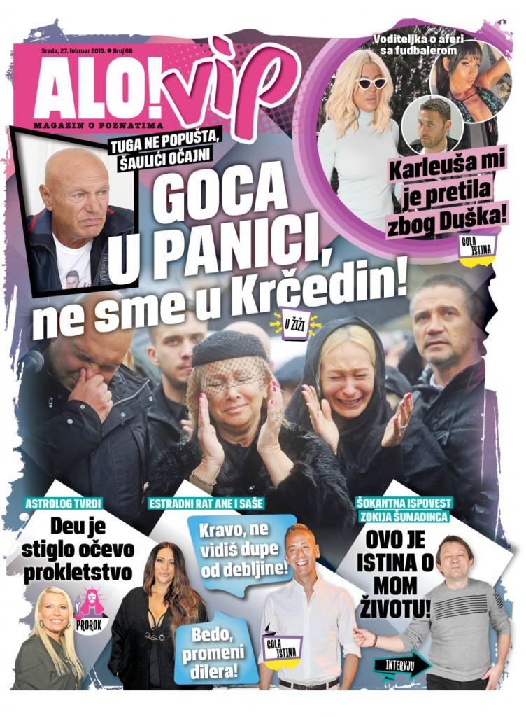 Naslovna Alo! VIP, 27. februar