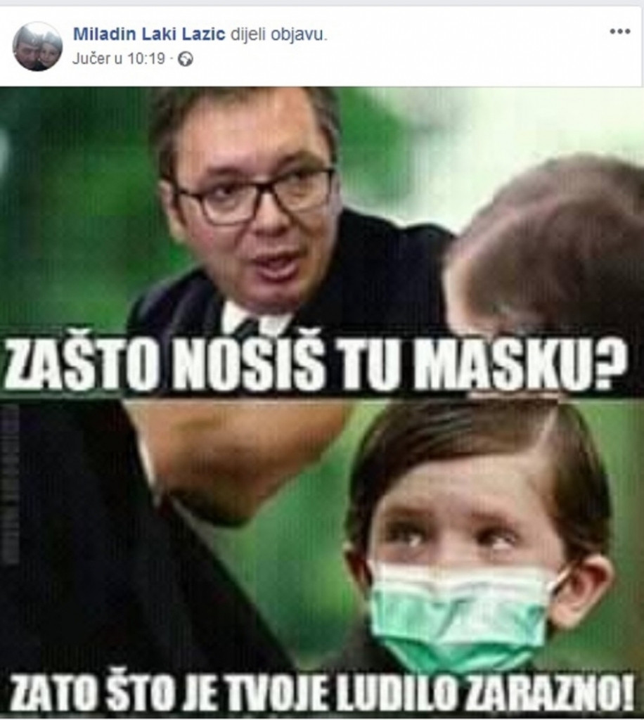 Uvrede na račun predsednika Srbije