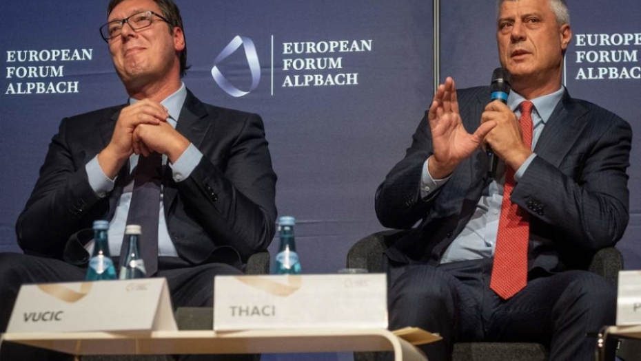 Aleksandar Vučić, Hašim Tači