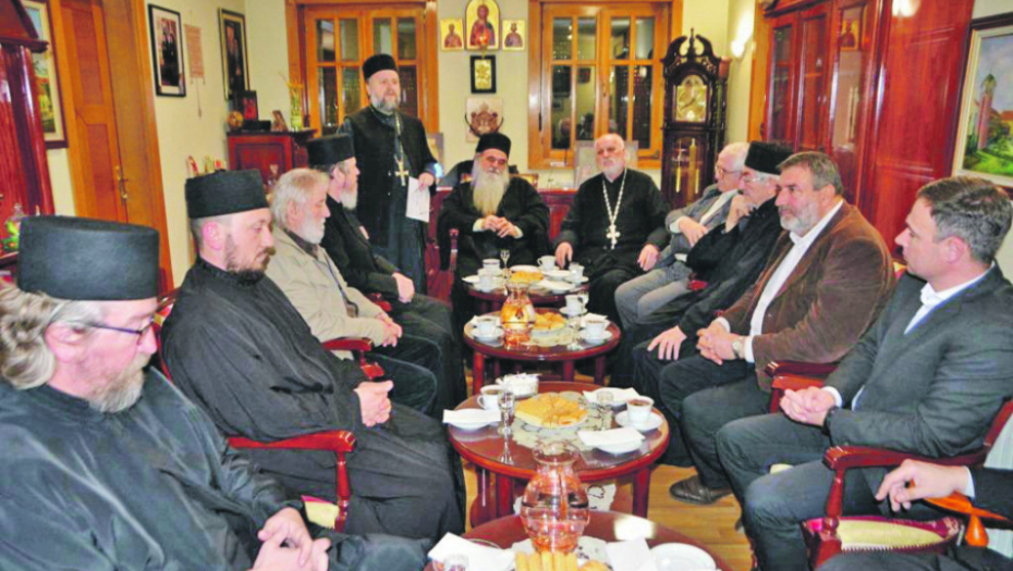 Miroslav Aleksić na sednici eparhijskog odbora