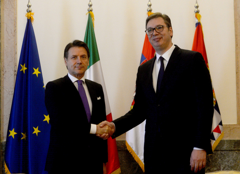 Aleksandar Vučić sa italijanskim premijerom
