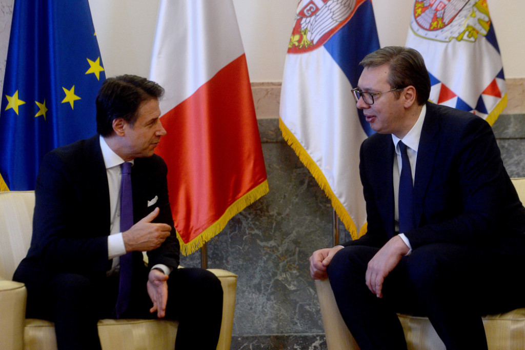 Aleksandar Vučić sa italijanskim premijerom