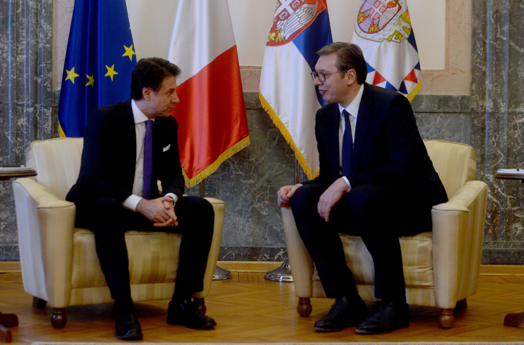 Aleksandar Vučić sa italijanskim premijerom