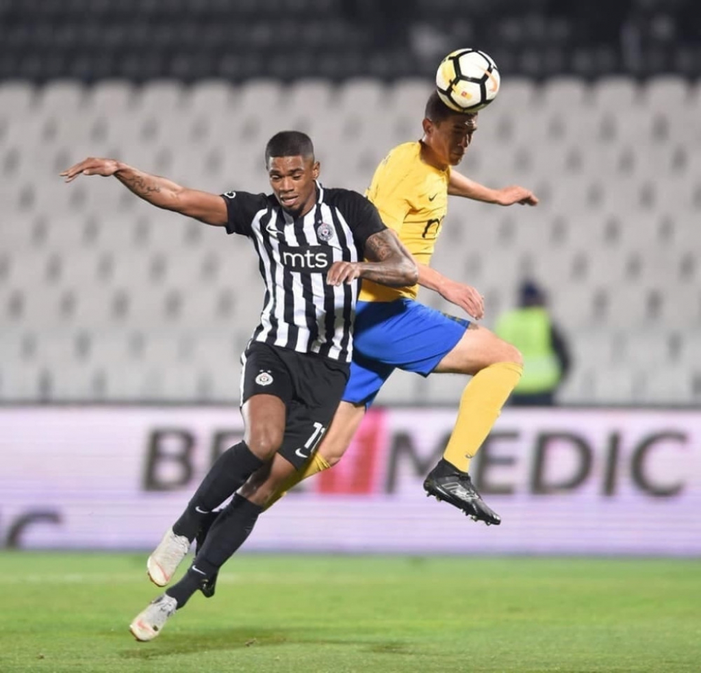 Nikola Stevanović na meču sa Partizanom