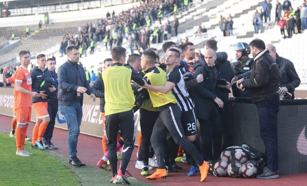 Nemile scene posle utakmice Partizan - Spartak