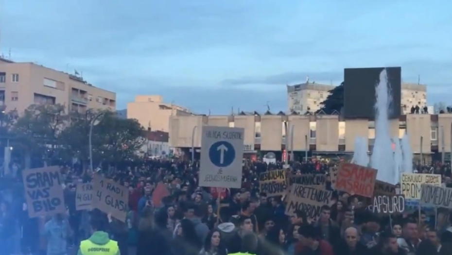 Crna Gora, Podgorica, protesti