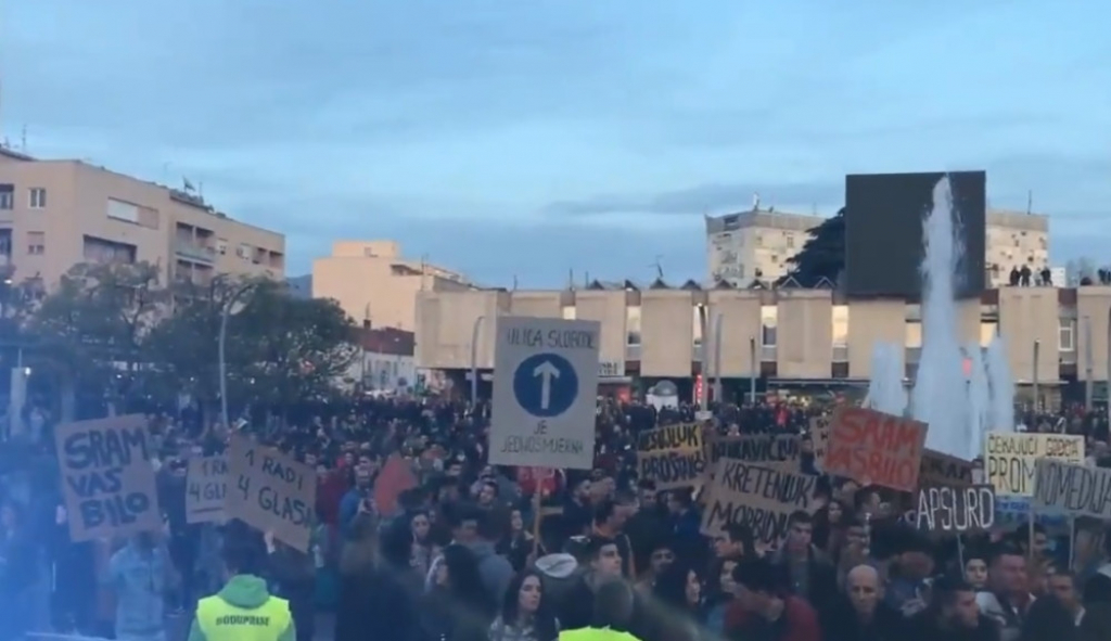 Crna Gora, Podgorica, protesti