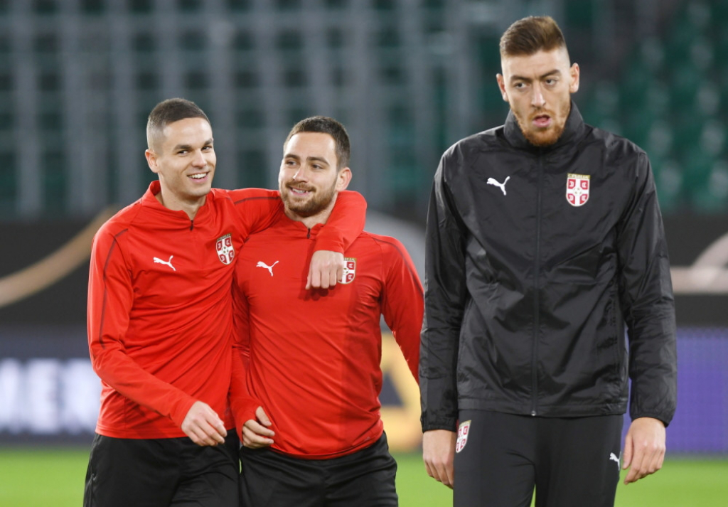 Gaćinović, Živković i Pavkov na treningu u Volfsburgu