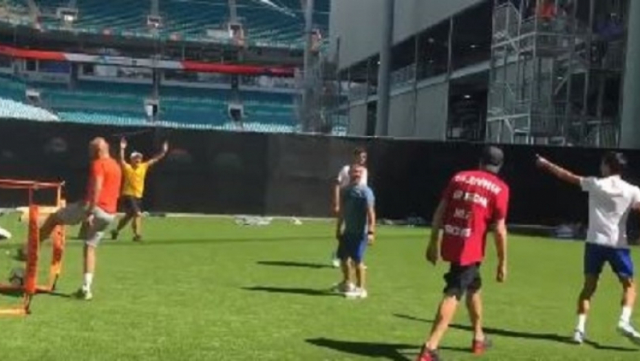 Novak Đoković na treningu dao gol