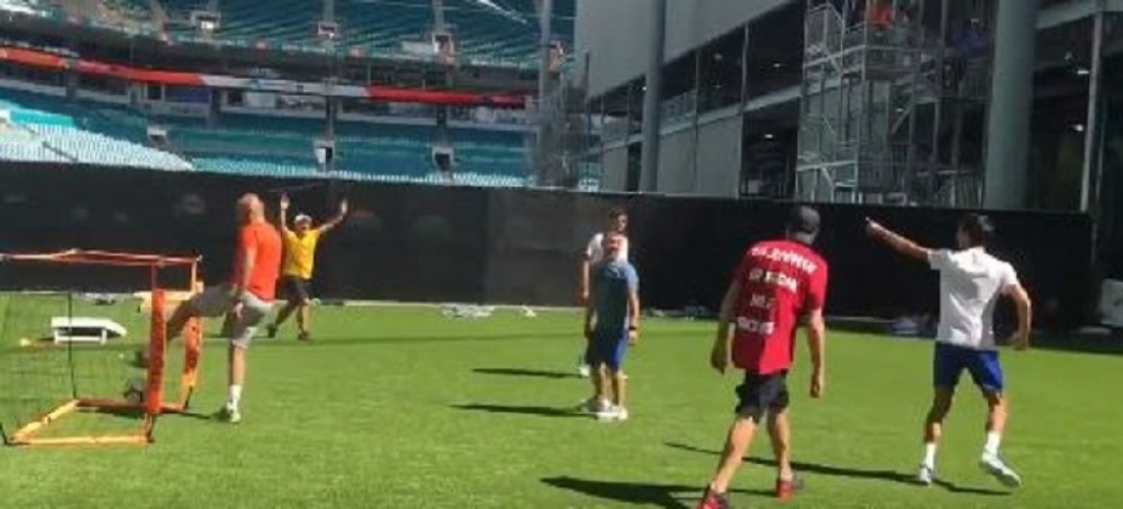 Novak Đoković na treningu dao gol