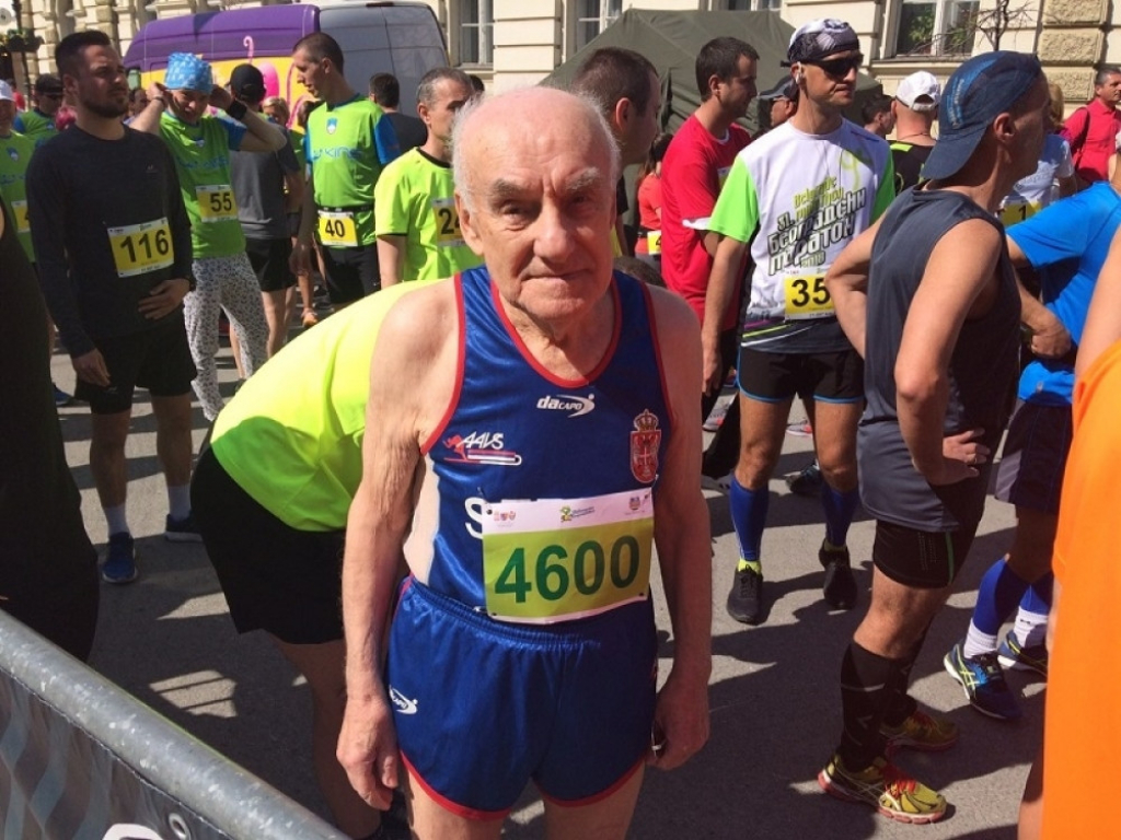Silvester Kovač, najstariji učesnik maratona