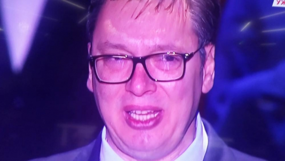 Aleksandar Vučić tokom obraćanja u Nišu