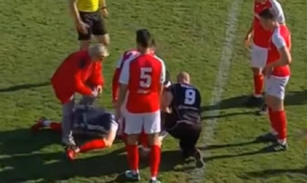 Fudbaler pao na terenu u Hrvatskoj