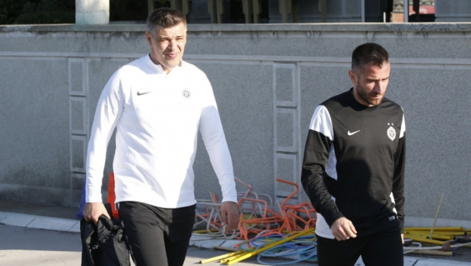 Savo Milošević na prvom treningu Partizana