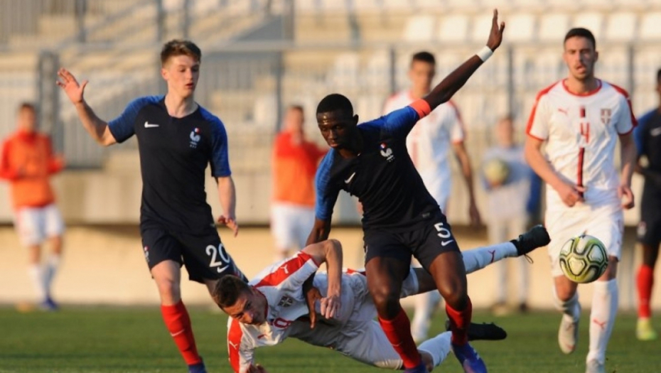 Kadeti Srbije na meču sa Francuskom