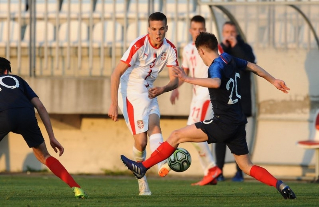 Kadeti Srbije na meču sa Francuskom