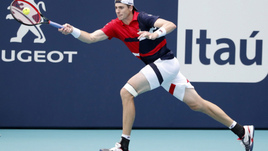 Džon Izner na turniru u Majamiju