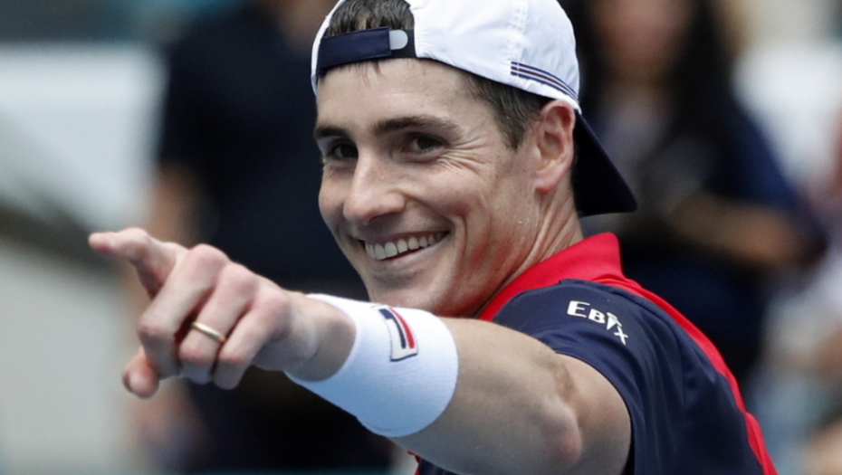 Džon Izner na turniru u Majamiju