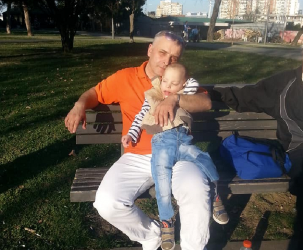 Dejan Milunović sa sinom