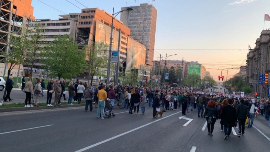 Protest u Beogradu
