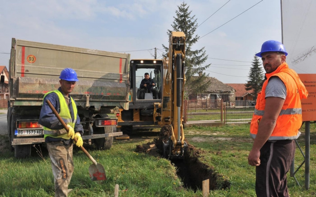 Goran Vesić, kanalizacija, izgradnja, Zvečak, Obrenovac